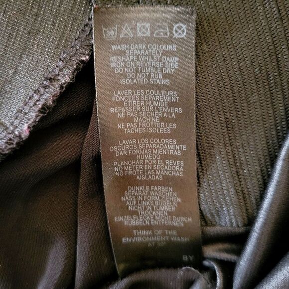 ASOS Design Leather Look Black Leggings - Picture 15 of 16